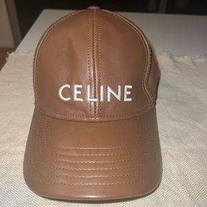 Celine leather hat
